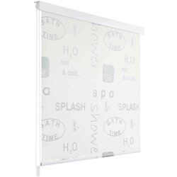 vidaXL Rolo zastor za tuš 120 x 240 cm s raznim natpisima Cijene