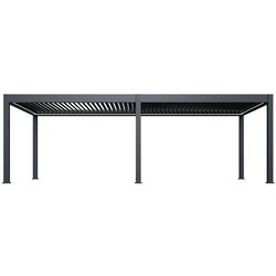 Pergole Luksuzna motorizirana bioklimatska pergola PRESTIGE 8×4 m, aluminij – samostojeća Cene