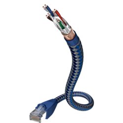 Inakustik 00480303 RJ45 omrežni kabel\, Patch kabel CAT 6 SF/UTP 3.00 m srebrno-modra z zaščitnim zapornim zatičem 1 kos, (20418745) Cene