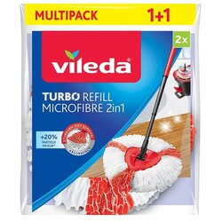 Vileda zamjenska krpa za čišćenje poda turbo mop refill 2in1, 2 komada Cene