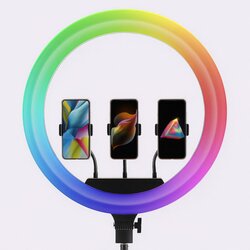  Ring Light MJ56 – 56 cm (22″) RGB LED sa stativom i 3 držača za telefone Cene