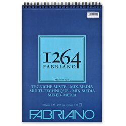 Fabriano 1264 MixMedia, akvarel blok sa spiralom, A3, 300g, 30 lista, Fabriano Cene