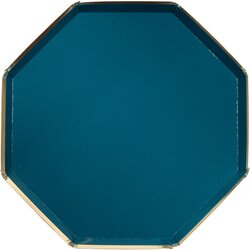 Meri Meri papirnati tanjuri dinner dark teal (8 komada) Cijene