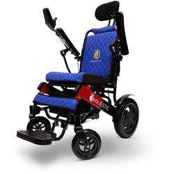 COMFY Električni invalidski voziček GO Majestic IQ 9000 - Samodejni naklon Barva Rdeča Blazina in naslonjalo Modra Širina sedežne površine 51 cm, (5000178037) Cene