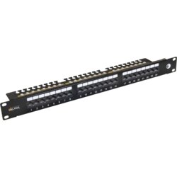 Solarix SX24L-6-UTP-BK-N patch panel 24x u/utp RJ45, cat 6, rack 19 in 1U Cene