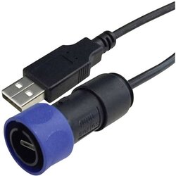 Bulgin USB kabel USB 2.0 USB-A vtič\, USB-mikro-B vtič 2.00 m črna\, modra PXP4040/B/2M00, (20416591) Cene