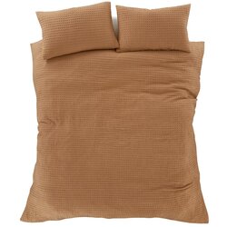 Pineapple Elephant Rjava enojna posteljnina 135x200 cm Muscat Waffle – Cene