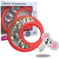 Edushape igračka Classic Tambourine - Red Cene
