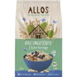 Allos Bio nezaslađena kaša od 3 vrste žitarica (Das Ungesüßte 3-Korn-Porridge) - 500 g Cene