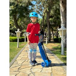 Cool Wheels Sklopivi trotinet za decu Maxi Twist 3 svetleća točka do 50kg plavi Cene