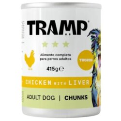 TRAMP 3* Dog Chunks Chicken With Liver - Koščki piščanca z jetri za odrasle pse, 8 x 415 g, (5000008064) Cene
