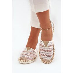 Boto Lace Women's Espadrilles With Mesh White Faylira Cene