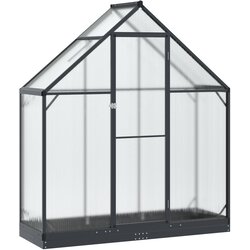 vidaXL Rastlinjak v vrtu z vrati Antracit 183,5 x 63,5 x 207 cm, (5000287526) Cene