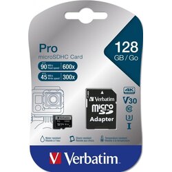 Verbatim pro microsdxc CL10 UHS-3 128GB (47044) Cene