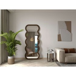 Hanah home podno ogledalo wave, 70 cm x 170 cm, braon Cene