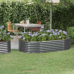 vidaXL visoka greda iz prašno premazanega jekla 175x100x36 cm antracit Cene