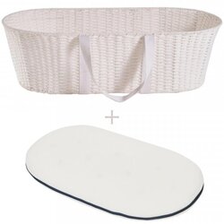 Ahojbaby Mojzesova košara za dojenčka Paper Dream white + ležišče Airdream Cene