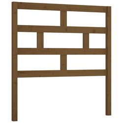 Maison Chic posteljno vzglavje - vzglavna omarica - nočna omarica medeno rjavo 106x4x100 cm trdna borovina, (21707466) Cene