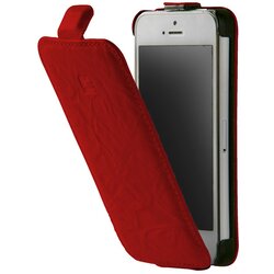 NOBRAND Torbica INDIGO Flip za iPhone 5 - rdeča Cene