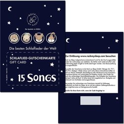 Rock my Sleep Paket pesmi: darilna kartica za 15 pesmi Cene