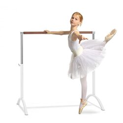 Klarfit Bar Lerina, baletni drog, samo stoječ, 110 x 113 cm, 38 mm Ø, bele barve Cene