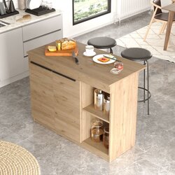 Hanah home Kuhinjski sto OR2-S, 120x60x88.2 cm, Hrast Cijene