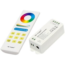 Mi-Light RGB radijski 2,4 GHz LED kontroler z daljinskim upravljalnikom na dotik in stenskim nosilcem 12/24V Cene