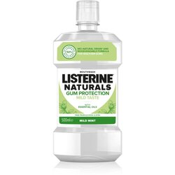 Listerine Naturals Gum Protection Mild Taste Mouthwash ustna vodica brez alkohola za krepitev zobne sklenine 500 ml unisex Cene