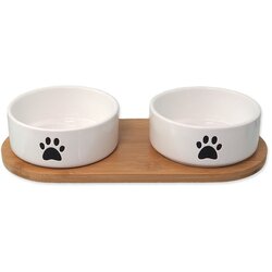Plaček Pet Products keramičen komplet posod s podstavkom za pse ø 13 cm dog fantasy Cene