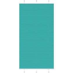 vidaXL Plisirana žaluzija petrolejno zelena 105x200 cm, širina blaga 104,4 cm, poliester, (5000298461) Cene