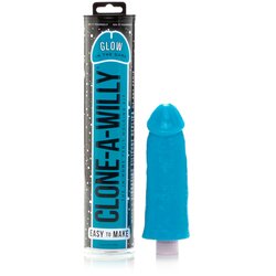 Clone-A-Willy Plavi komplet, Glow in the Dark Cene