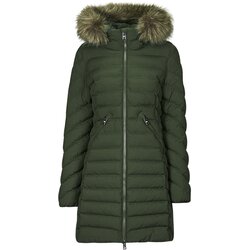 Superdry Puhovke FUJI HOODED MID FAUSSE FOURRURE Kaki Cene