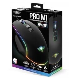 Spirit Of Gamer miška - PRO-M1 (optična, 8000DPI, 7 programabilnih gumbov, sock kabel, črna) Cene