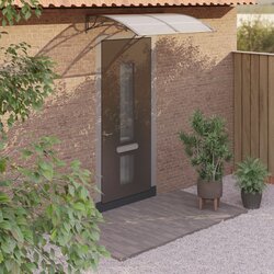 vidaXL Nadstrešek za vrata siv 150x100 cm polikarbonat Cene