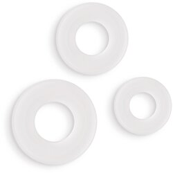 Ns Novelties Firefly 3pc Bubble Rings White Cene