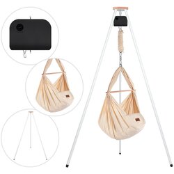 SCHMUSEWOLKE VISEČA MREŽA ZA DOJENČKE Set inkl. Tipi-Gestell und Motor bela, bež Cene