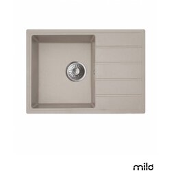 Milo Granitna sudopera Metro 62x44cm Pure sand ø90 Cene