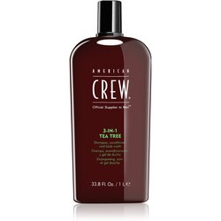 American Crew Hair & Body 3-IN-1 Tea Tree šampon, balzam in gel za prhanje 3v1 za moške 1000 ml Cene