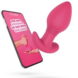 EasyConnect Vibrating Butt Plug Axel App-Controlled Pink Cene