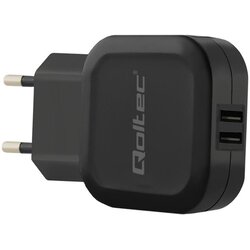 Swisstone CARREGADOR DE PAREDE QOLTEC PARA SMARTPHONE, 12W 5V, 2XUSB., (5000261487) Cene