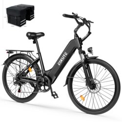 ESKUTE Električno mestno kolo C202, Step-Through 26", 48V 17,5Ah, 7 prestav, črno, (5000242089) Cene