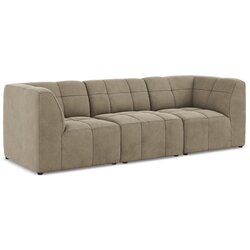 Makamii Smeđa baršunasti sofa 255 cm Aloha – Cene