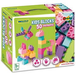 Wader Dječji blokovi pastelni građevinski elementi set od 50 komada - Cene