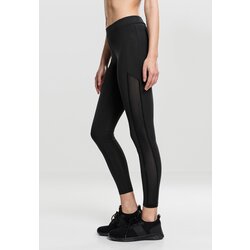 UC Ladies Women's Tech Mesh Stripe Leggings - Black Cene