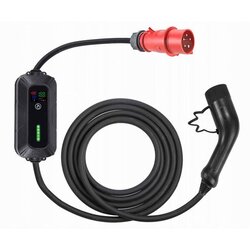 Platinet Prenosna punjačka stanica za elektromobile/EV/PHEV, AC Type 2, 16 A / 400 V, 22 kW, 5 m + adapter Cene