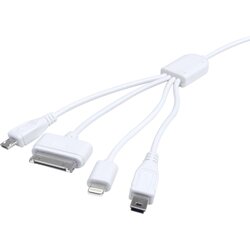 Eufab USB polnilni kabel USB-A vtič\, Apple Lightning vtič \, Apple 30-polni vtič \, USB-mikro-B vtič\, USB-mini-B vtič 0.37 m 16494, (20519119) Cene