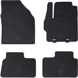 vidaXL Avto preproga 4 pcs Črna primeren za Toyota AYGO X 2022- Guma, (5000204297) Cene