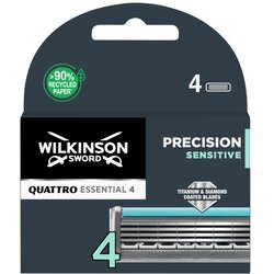 Wilkinson Sword Quattro Titanium Sensitive set rezervnih glav za britvico 4 ks za moške Cene