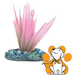 Flamingo plastično Bilje Za Dno Akvarijuma, Pink, S - 5cm Cene