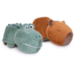 Amek plišana igračka reverzibilna 28 cm - Capybara/Krokodil Cene